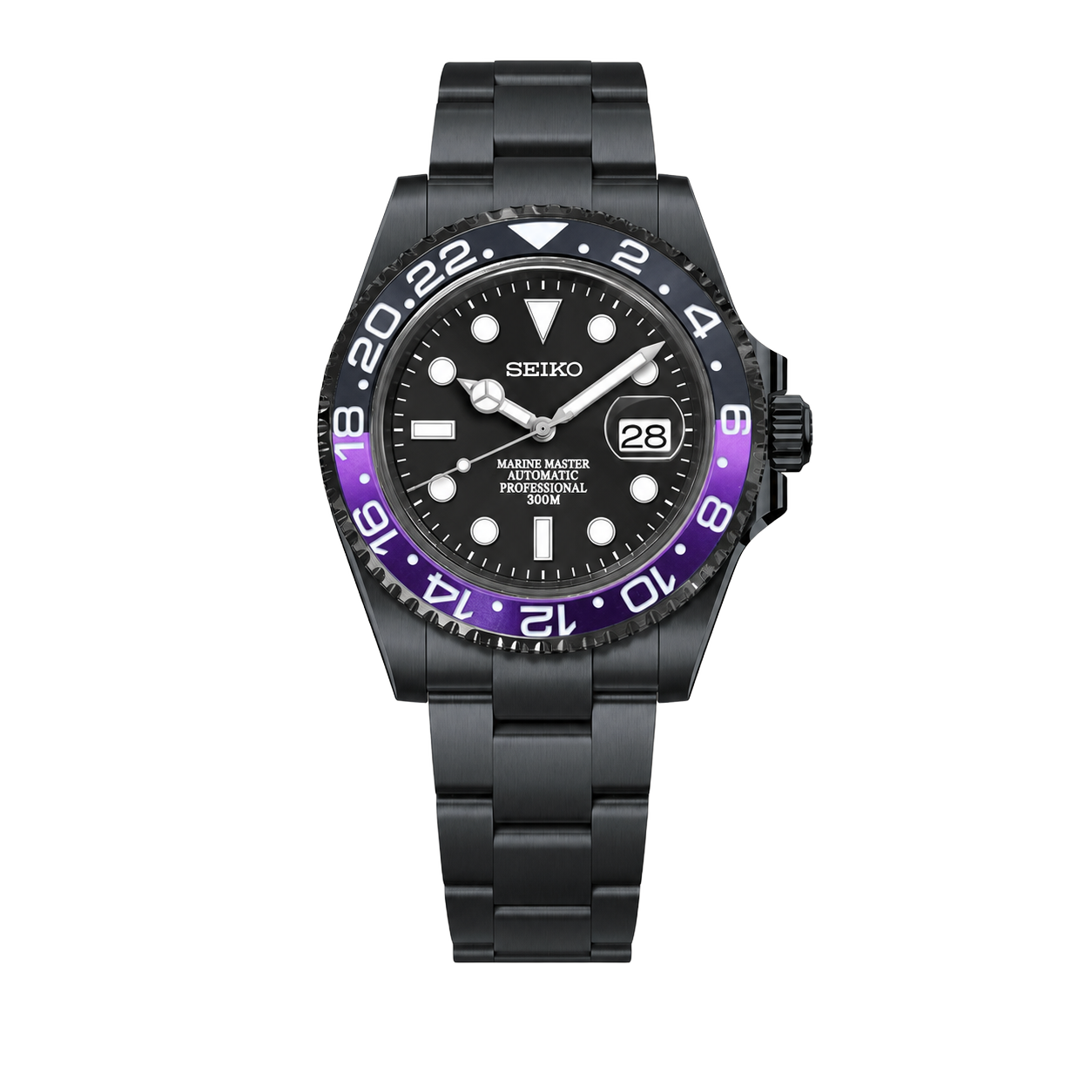 Seiko Mod Submariner 24H – Stealth Joker watch