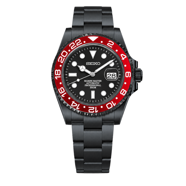 Seiko Mod Submariner 24H – Stealth Red