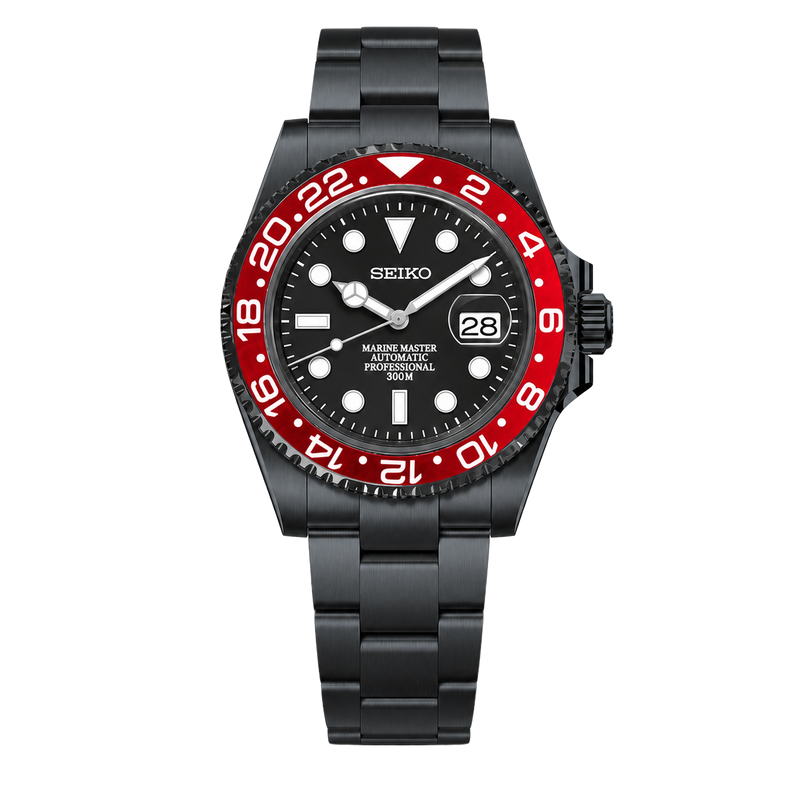 Seiko Mod Submariner 24H – Stealth Red