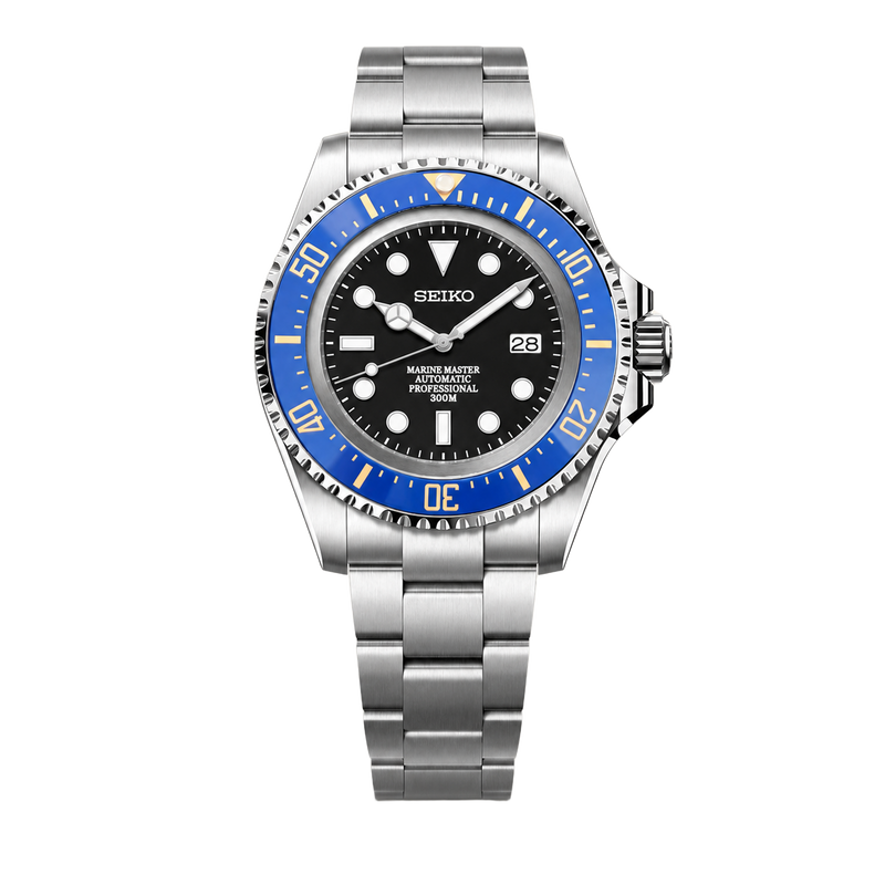 Seiko Mod Submariner 44mm XL – Blue Royale