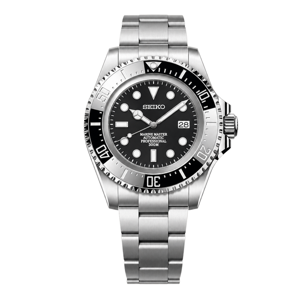 Seiko Mod Submariner 44mm XL – Classic Black