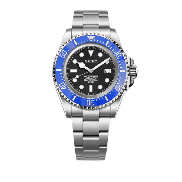 Seiko Mod Submariner 44mm XL – Classic Blue