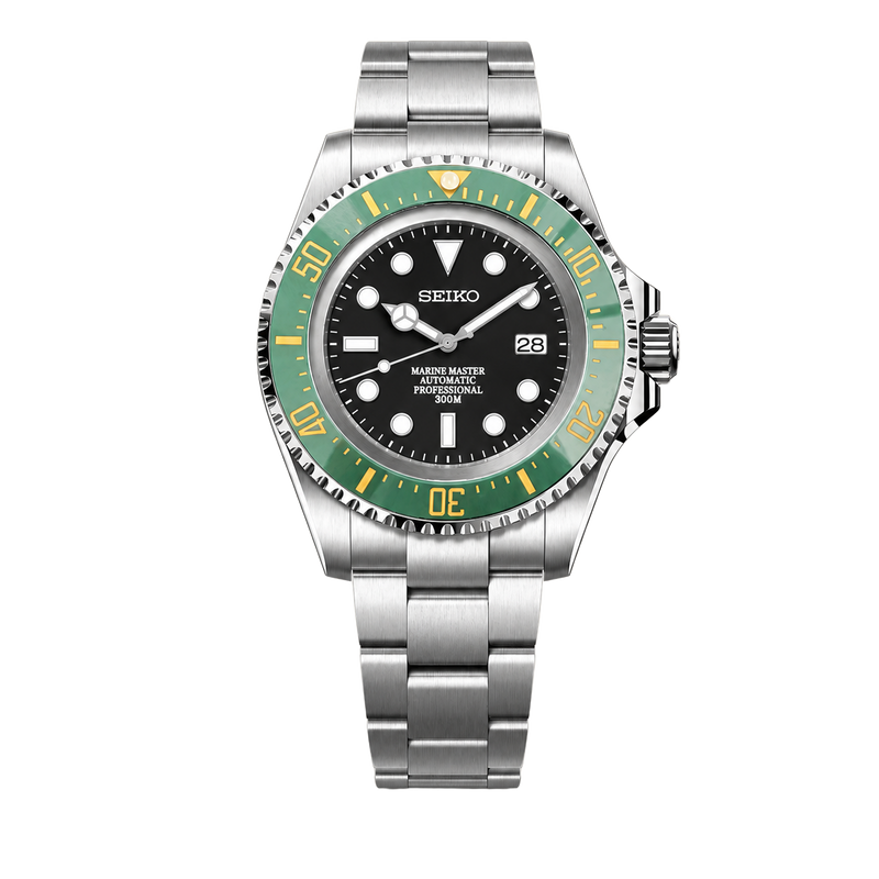 Seiko Mod Submariner 44mm XL – Green Royale