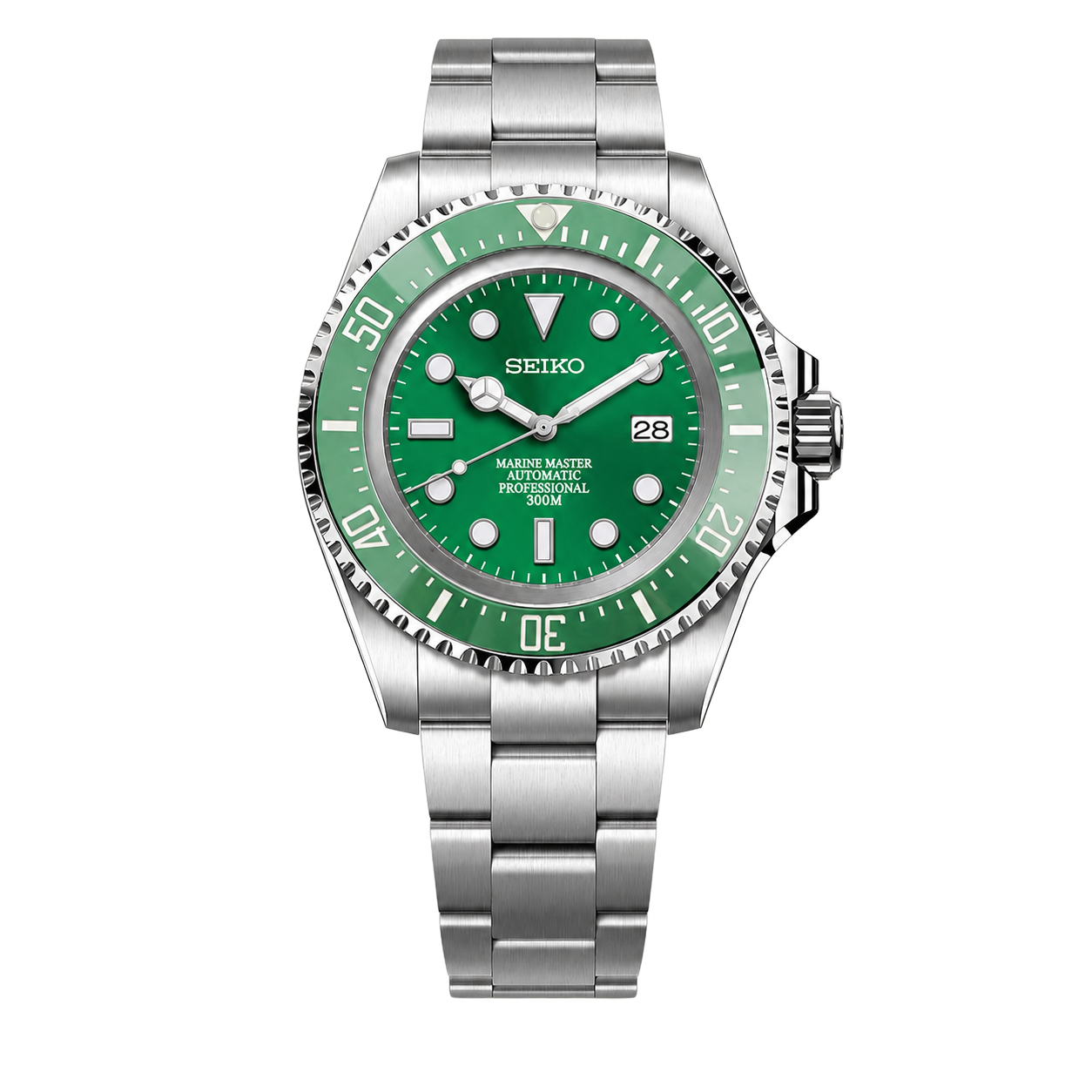 Seiko Mod Submariner 44mm XL – Hulk watch