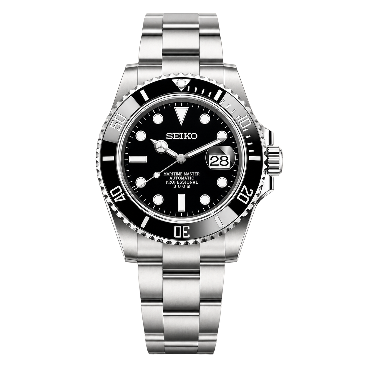 Seiko Mod Submariner – Black watch