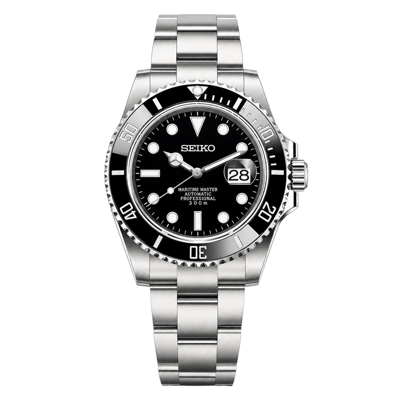 Seiko Mod Submariner – Black watch