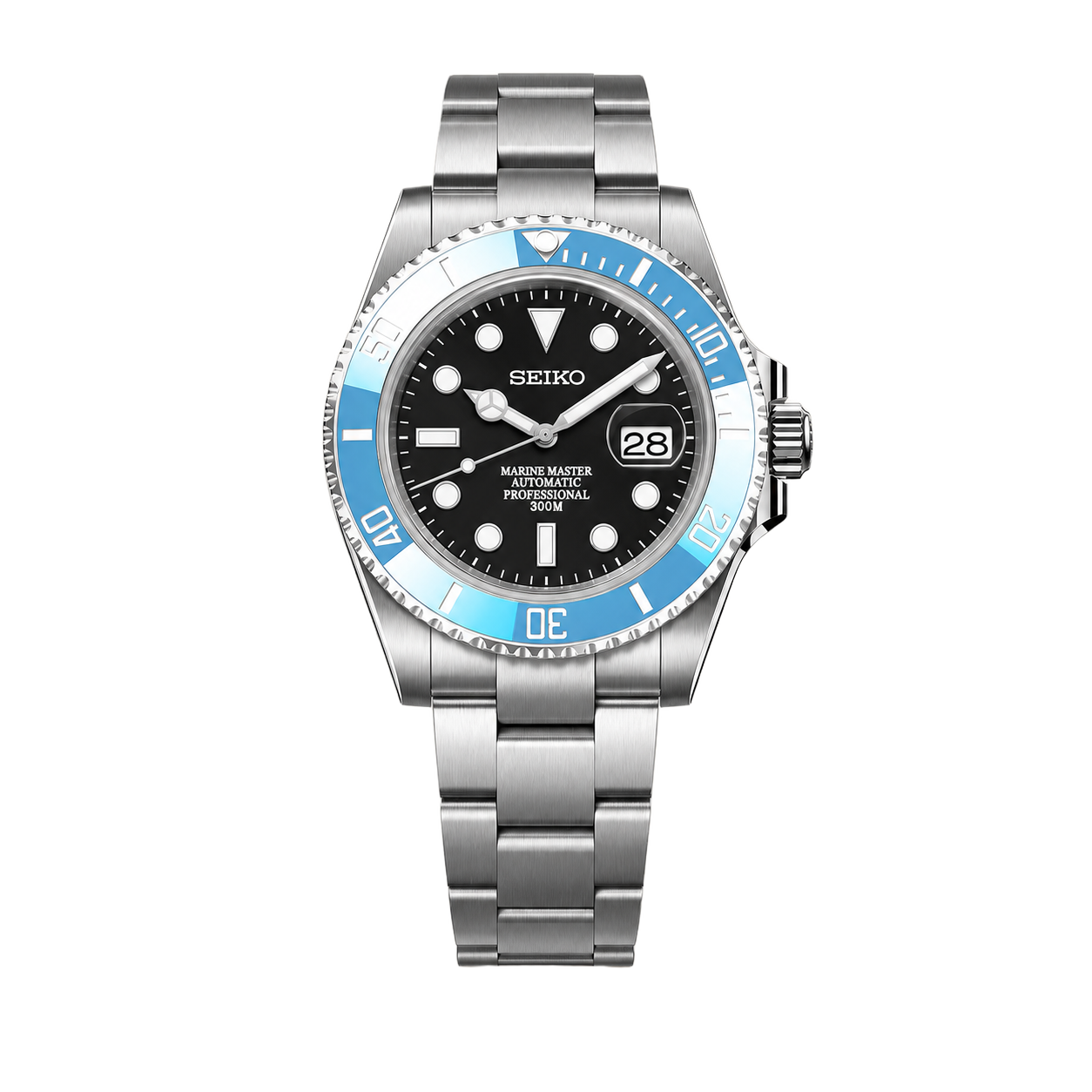 Seiko Mod Submariner Diver – Black Tiffany watch
