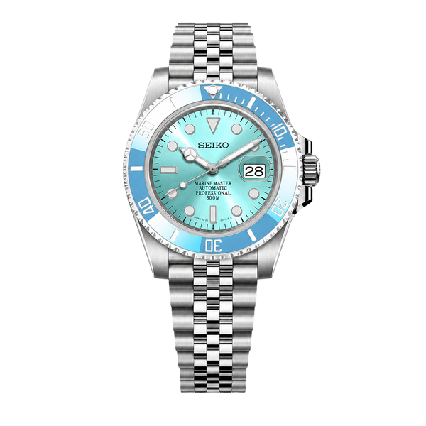 Seiko Mod Submariner Diver – Tiffany Sunburst