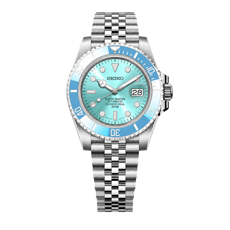 Seiko Mod Submariner Diver – Tiffany Sunburst