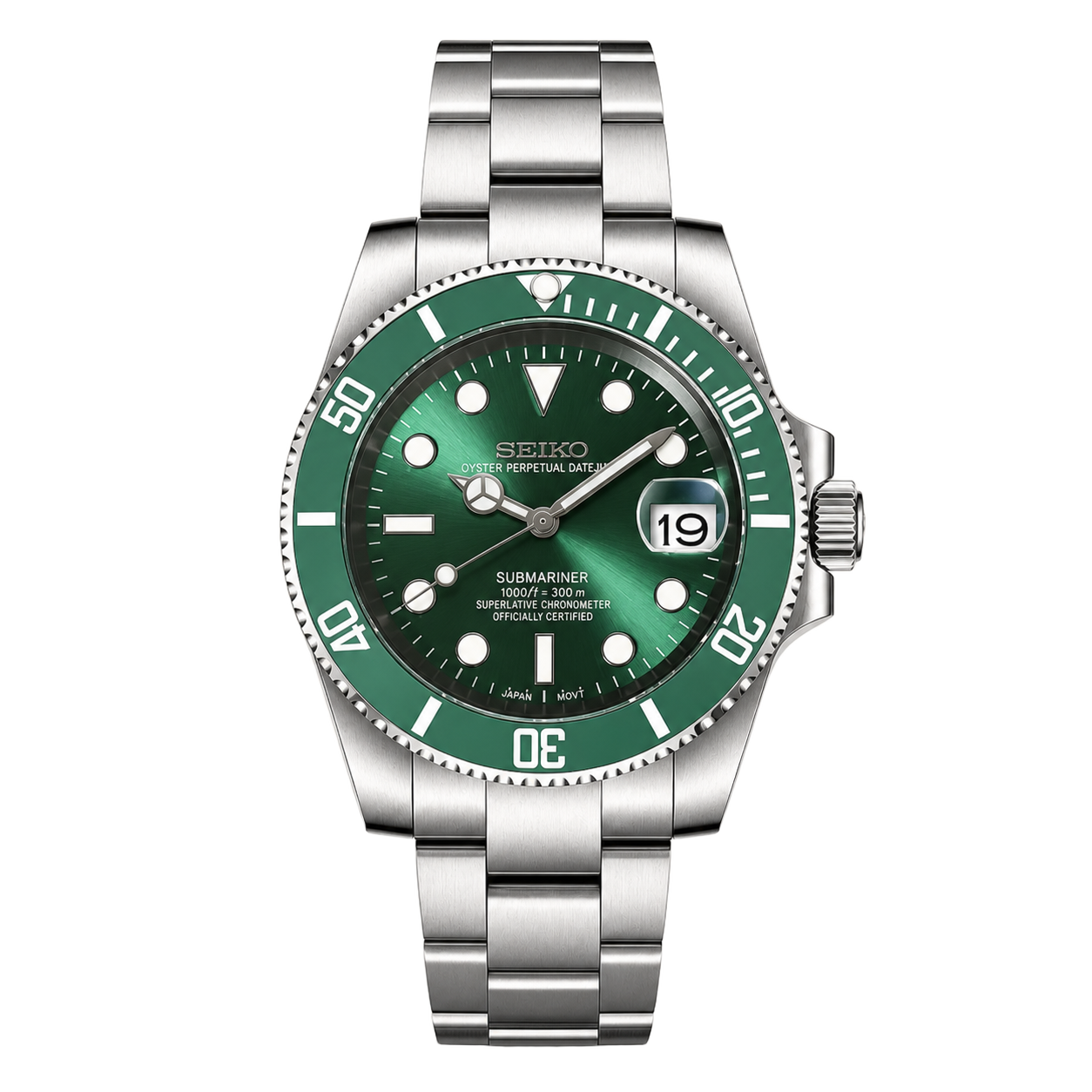 Seiko Mod Submariner - Hulk watch