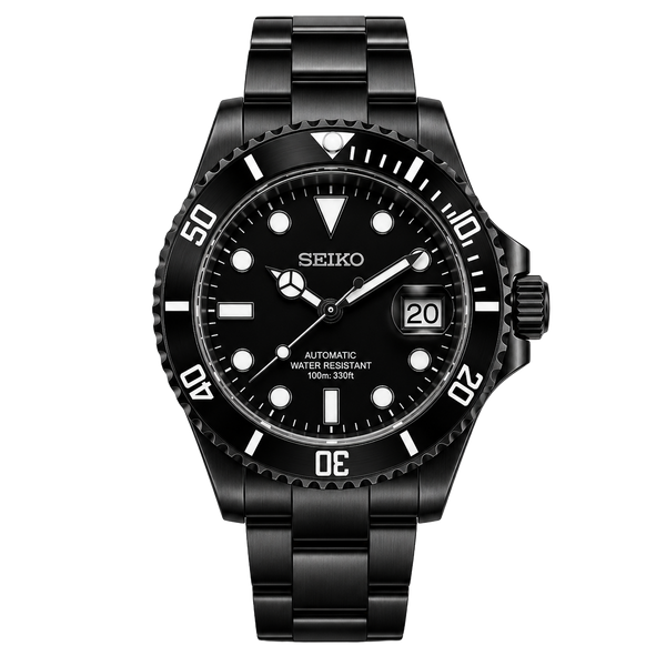 Seiko Mod Submariner – No Date Black