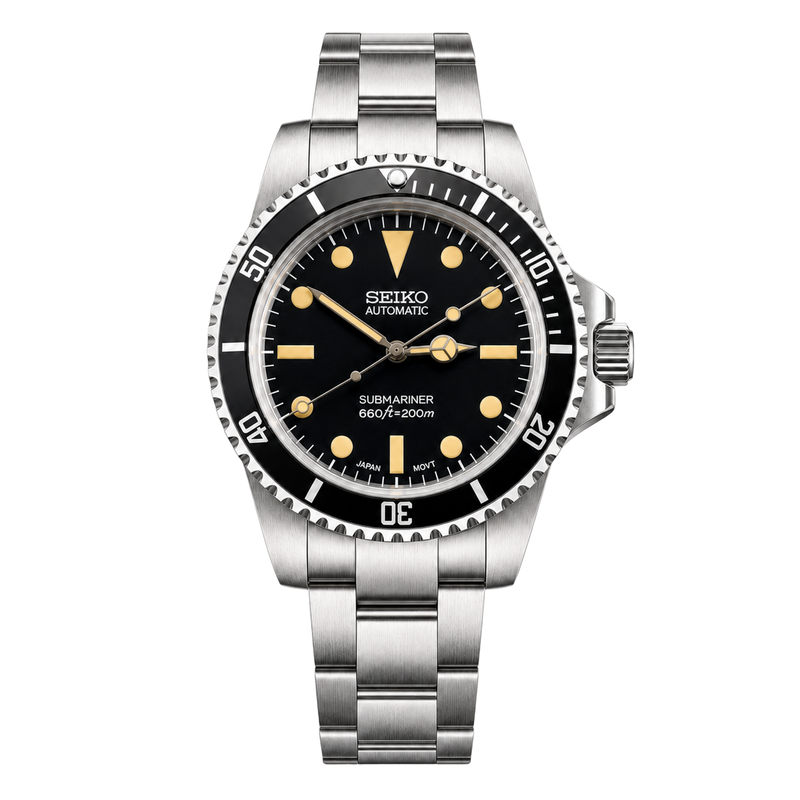 Seiko Mod Submariner – Vintage Gilt watch