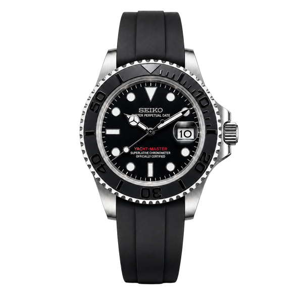 Seiko Mod Yacht-Master – Black Dial