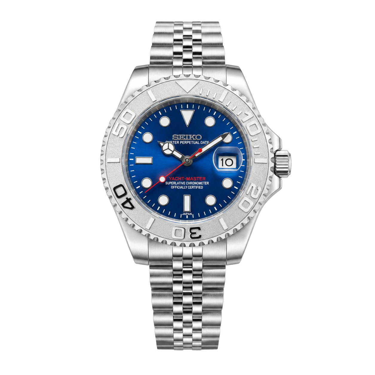 Seiko Mod Yacht-Master II – Blue Red Regatta watch
