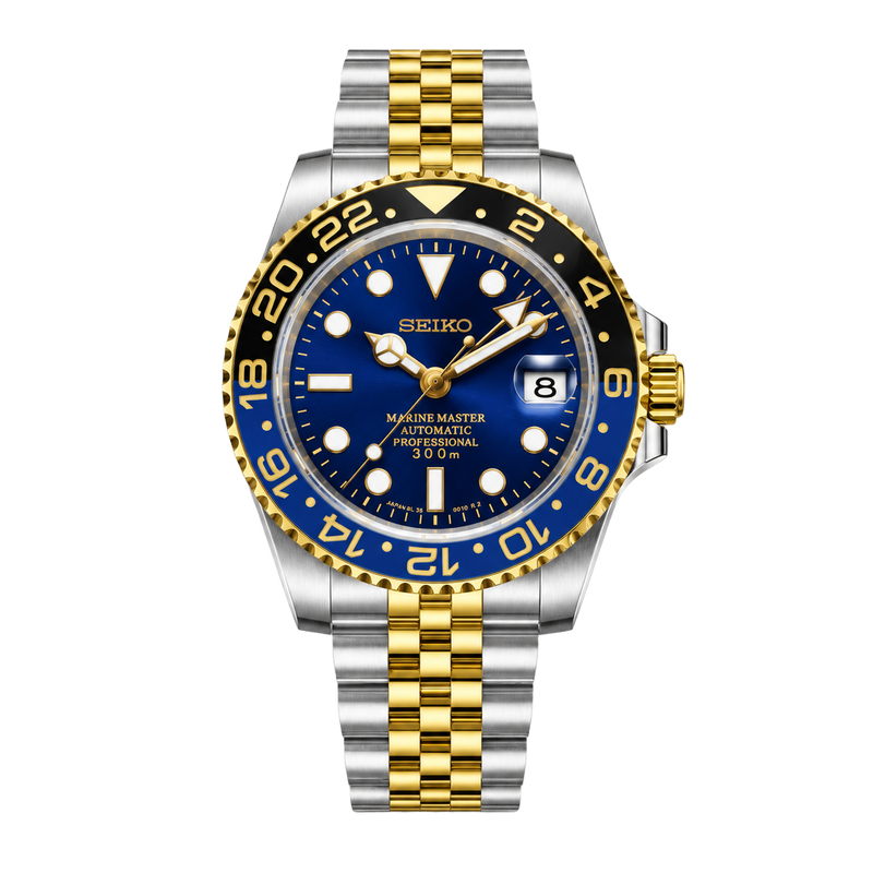 Seiko Mod Yacht-Master – Two-Tone Blue watch