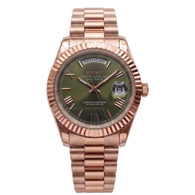 Seiko Mod Day-Date – Olive Green