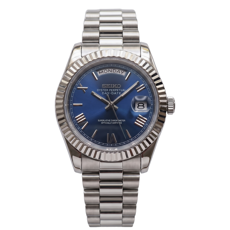 Seiko Mod Day-Date – Roman Ocean Blue