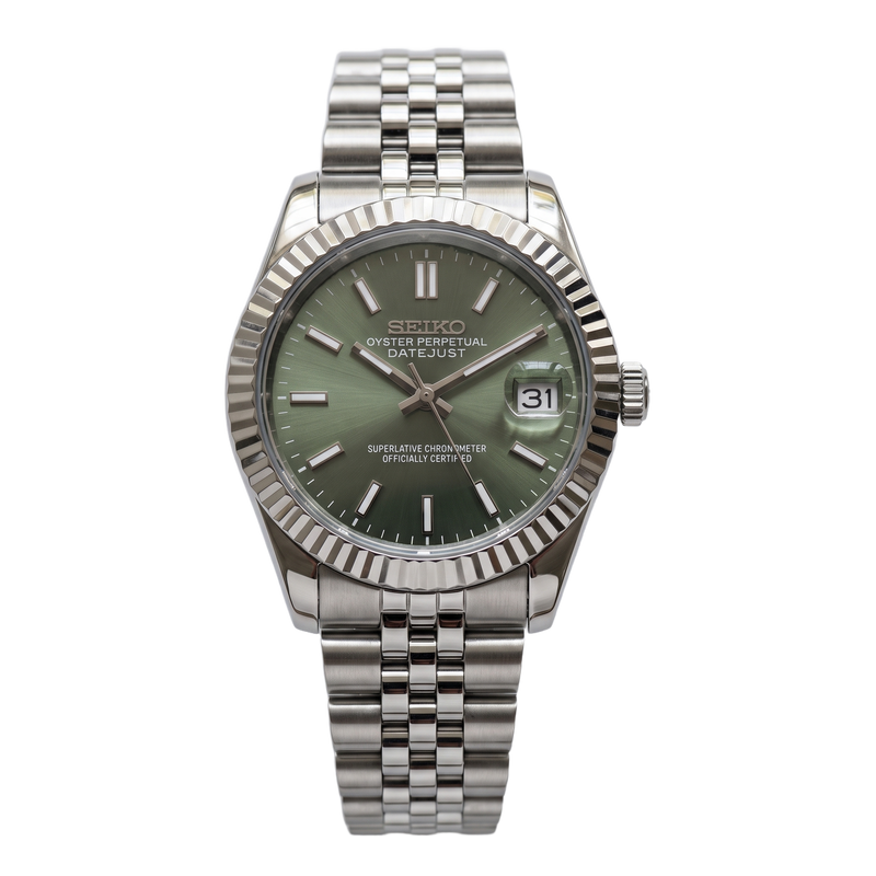 Seiko Mod Datejust – Sage Green Dial