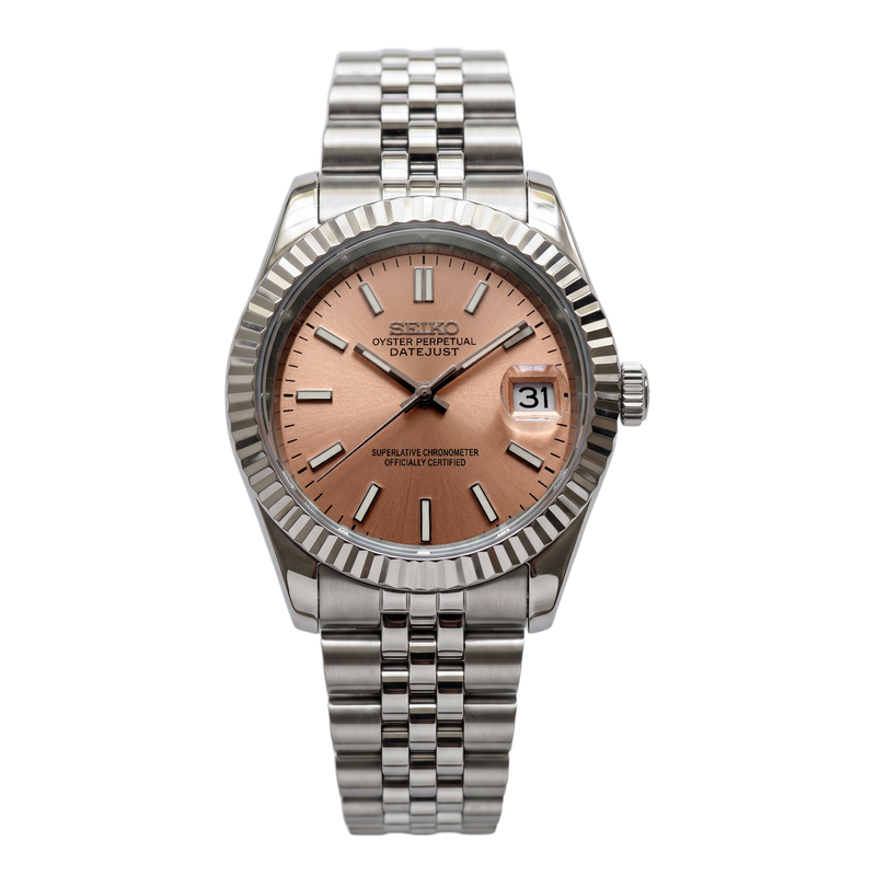 Seiko Mod Datejust – Salmon Dial