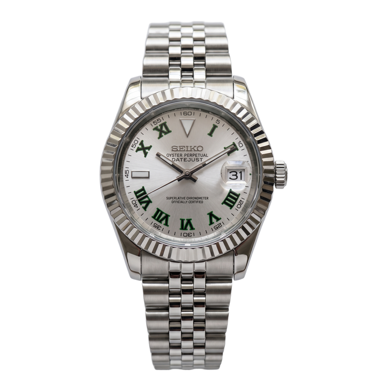 Seiko Mod Datejust – Silver Wimbledon