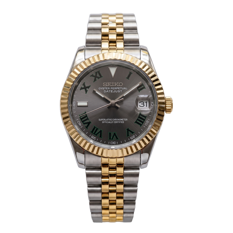 Seiko Mod Datejust – Two-Tone Wimbledon