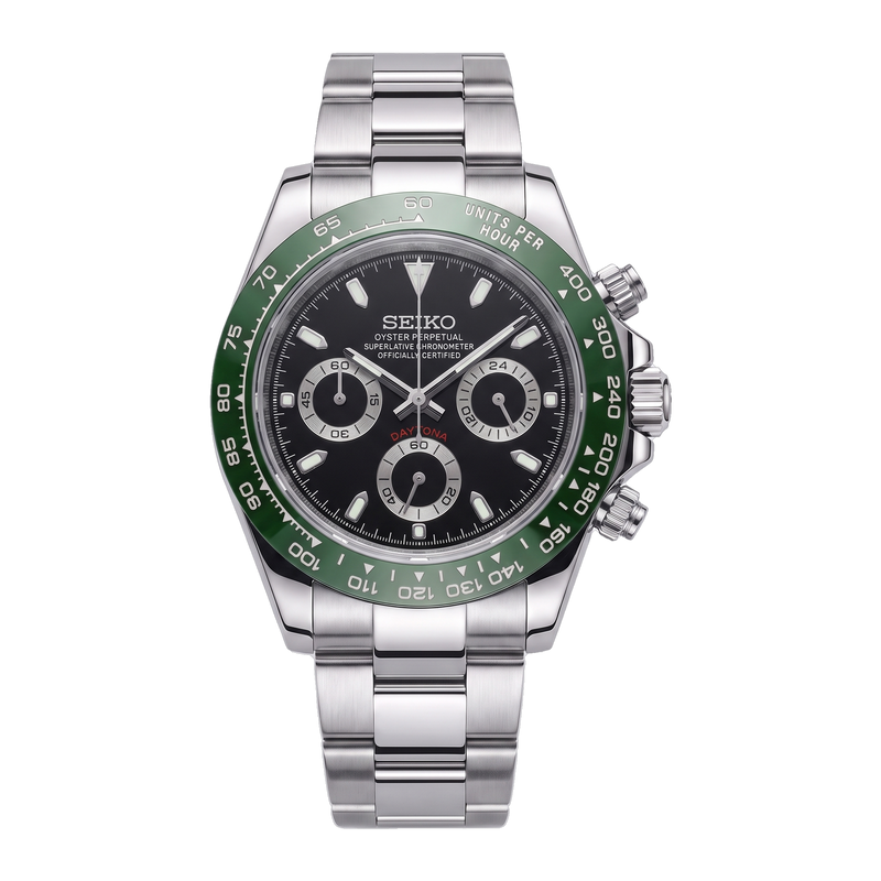 Seiko Mod Daytona – Green Apex