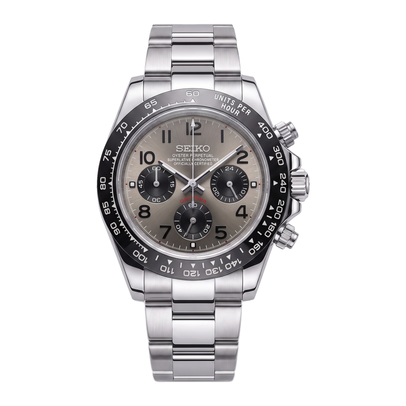 Seiko Mod Daytona – Gun Smoke