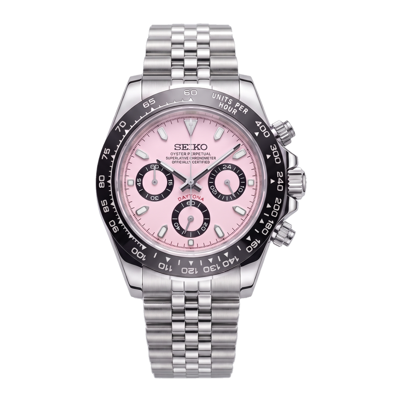Seiko Mod Daytona – Pink Racer