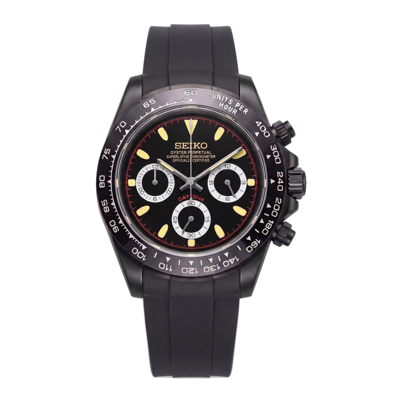 Seiko Mod Daytona – Stealth Spark