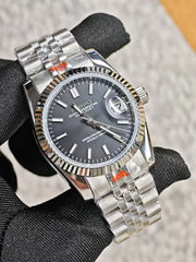 Seiko Mod Datejust – Black Dial