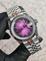 Seiko Mod Datejust – Purple front