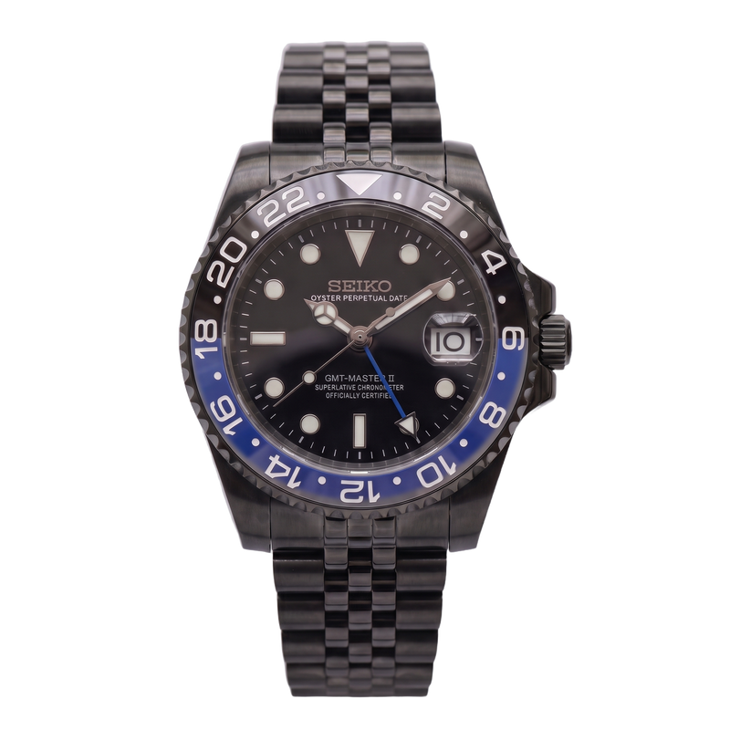Seiko Mod GMT – Black Batgirl