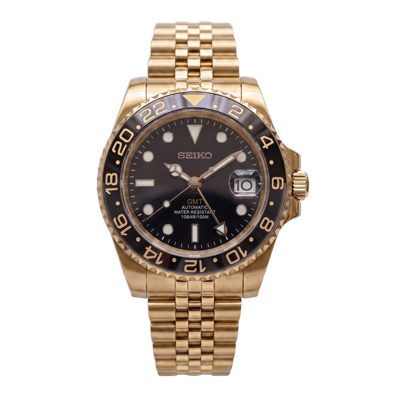 Seiko Mod GMT – Black Gold