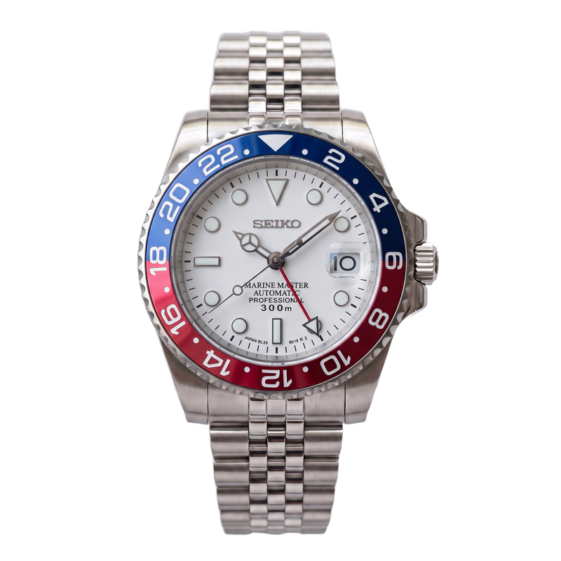 Seiko Mod GMT – Polar White Pepsi