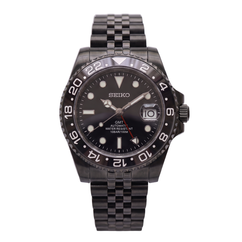 Seiko Mod GMT – Stealth Redstrike