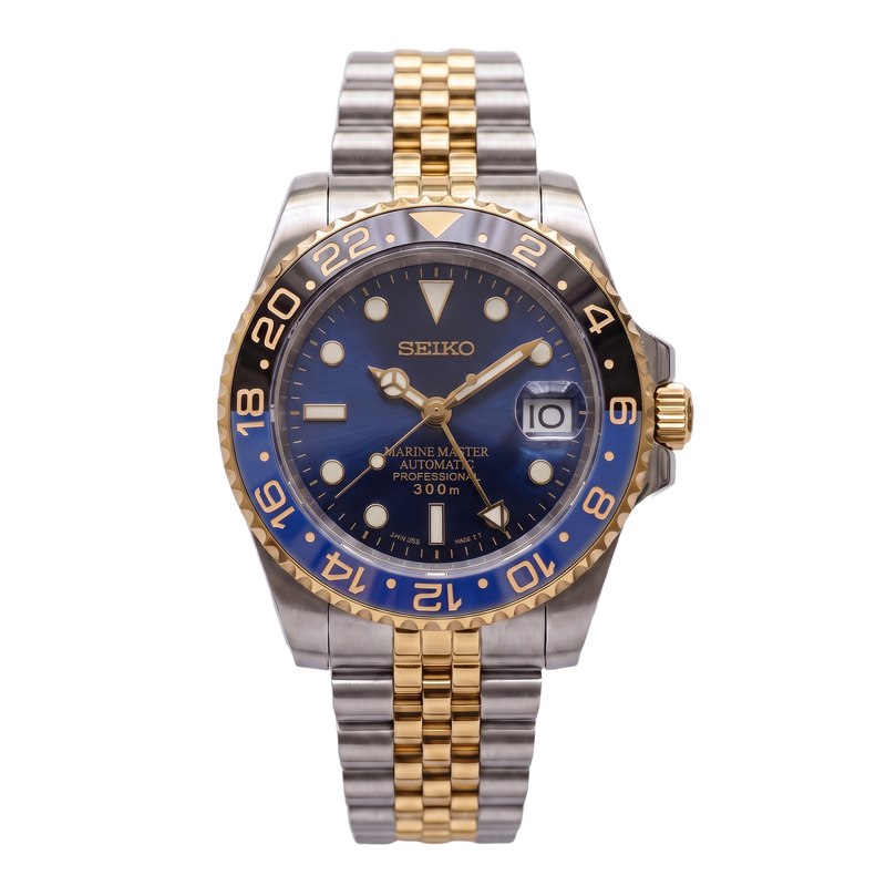 Seiko Mod GMT – Two-Tone Blue