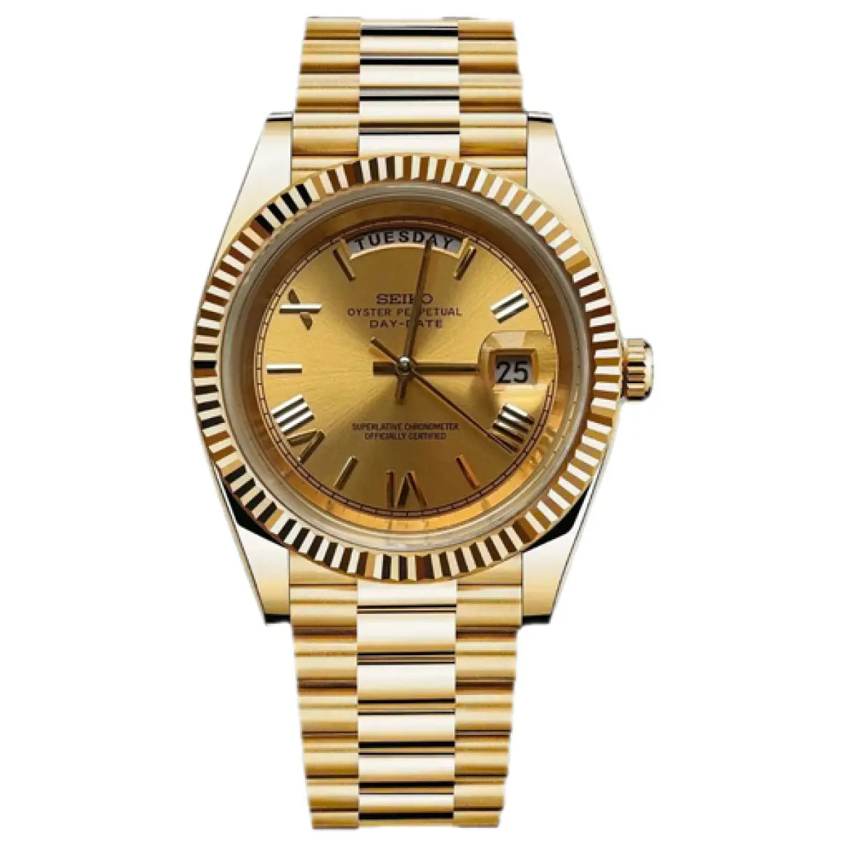 Seiko Mod Datejust Gold