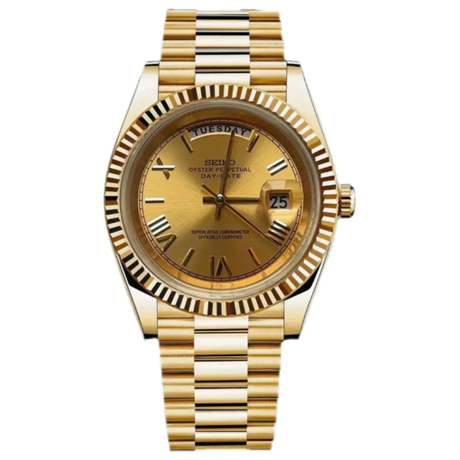 Seiko Mod Datejust – Gold