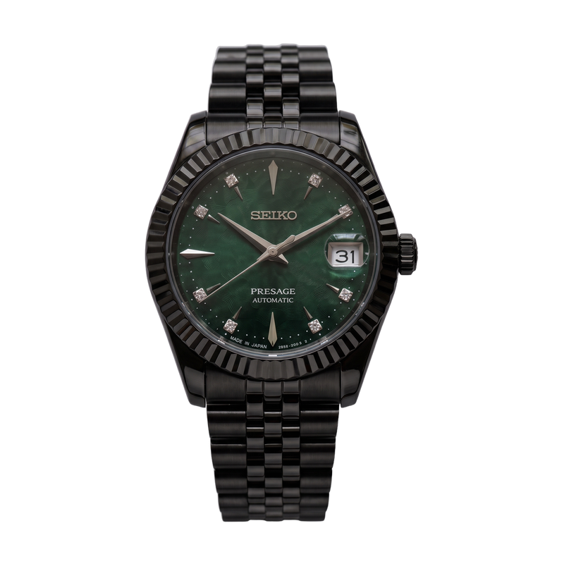 Seiko Mod Presage – Emerald Nocturne All Black
