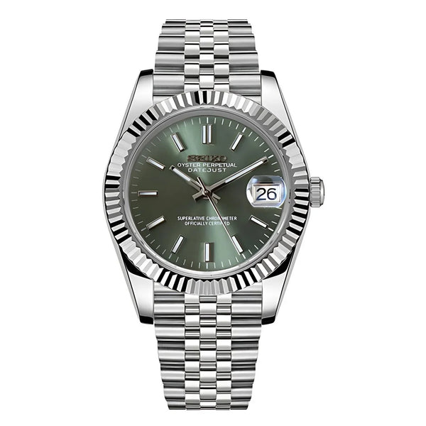 Seiko Mod Datejust – Mint Green Dial