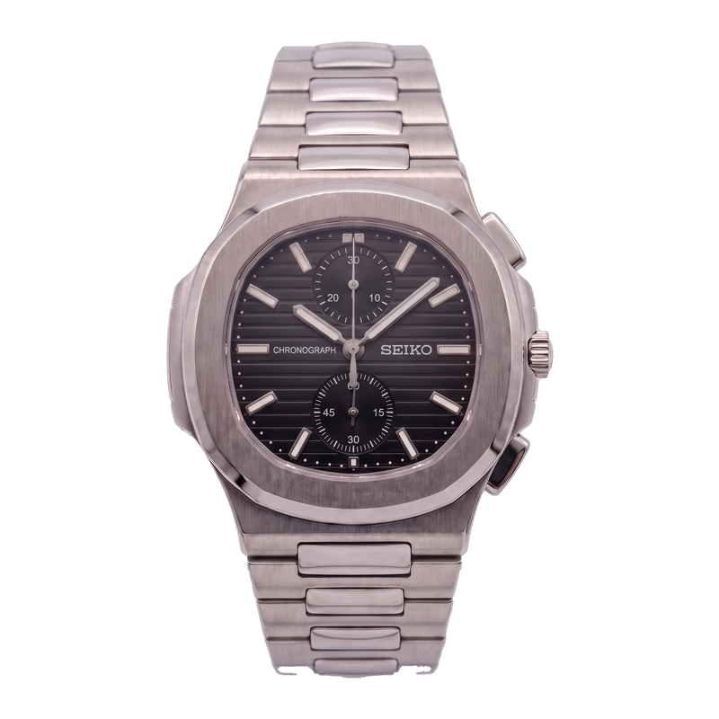 Seiko Mod Nautilus – Chronograph Black