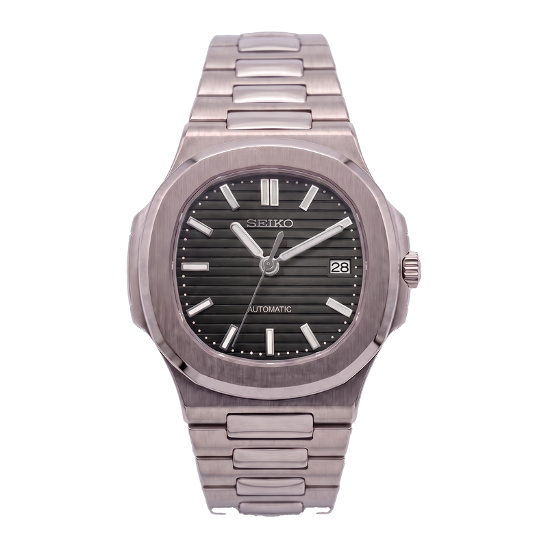 Seiko Mod Nautilus – Midnight Steel