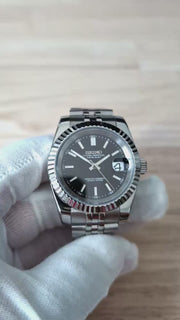 Seiko Mod Datejust – Black Dial product video