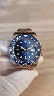 Seiko Mod Submariner 24H - Smurf Rose Gold product video