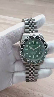 Seiko Mod Submariner 24H – Green Sprite product video
