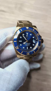 Seiko Mod Submariner - Bluesy Two Tone product video