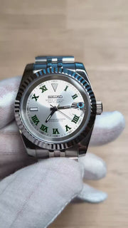 Seiko Mod Datejust - Silver Wimbledon product video