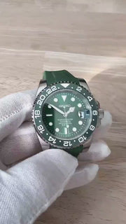 Seiko Mod Submariner 24H - Green Hulk product video