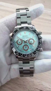 Seiko Mod Daytona - Platinum Black Bezel product video