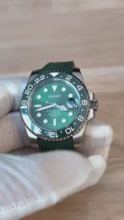 Seiko Mod Submariner 24H - Green Hulk product video
